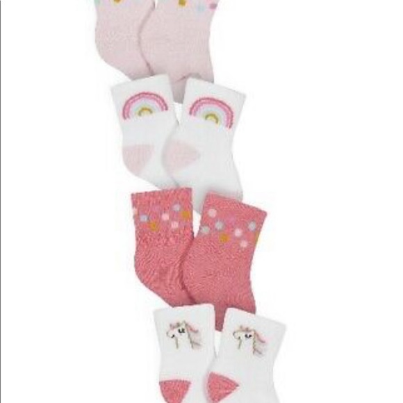 NEW* Gerber Organic Cotton Pink Socks & Mittens Bundle - Picture 2 of 10